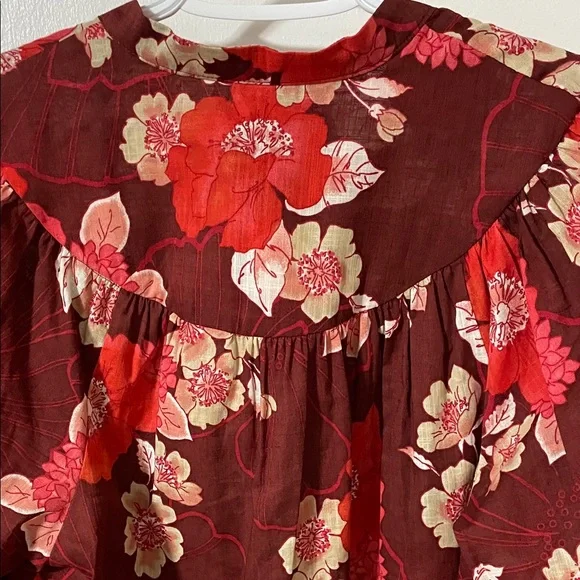 Nwt’s Anthropologie Porridge Floral Top Size Small - Picture 11 of 15
